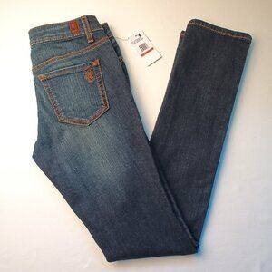 NWT Jessica Simpson Denim Jeans Size 26/4 Low Rise Skinny Leg Dark Wash